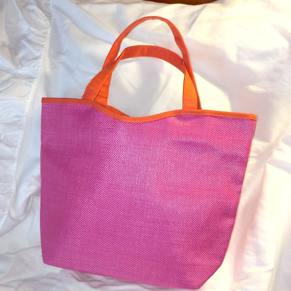 Woven Tote new, L16”xW4.5”xH12”, handles drop 8.5”